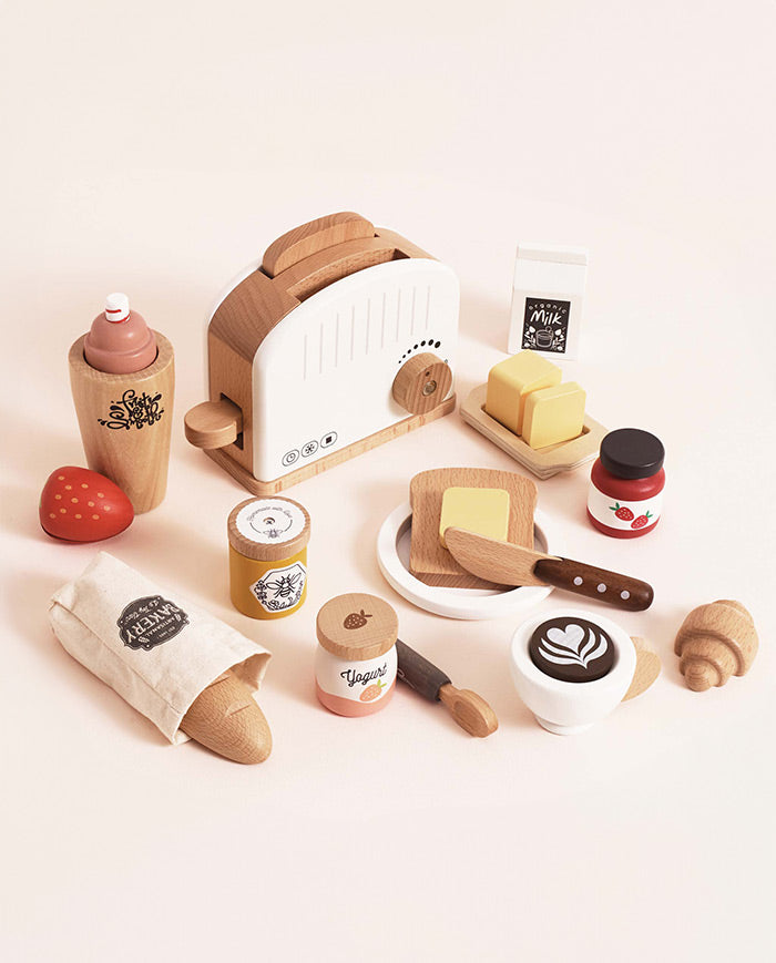 Set iaurt din lemn, Le Toy Van, 5 piese, 3 ani+