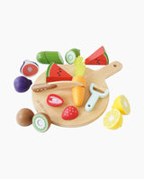 Set legume si fructe pentru feliat, Le Toy Van, din lemn, 18 piese