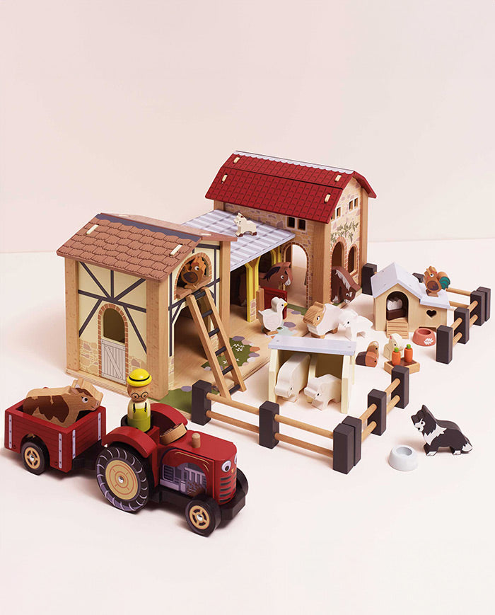Ferma din lemn, Le Toy Van, multicolor, 3 ani+