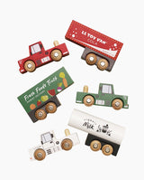 Set camioane cu remorca, Le Toy Van, din lemn, 3 ani+