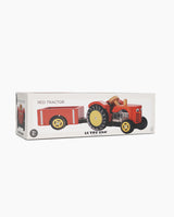 Tractor din lemn, Le Toy Van, rosu, 3 ani+ - Elcokids