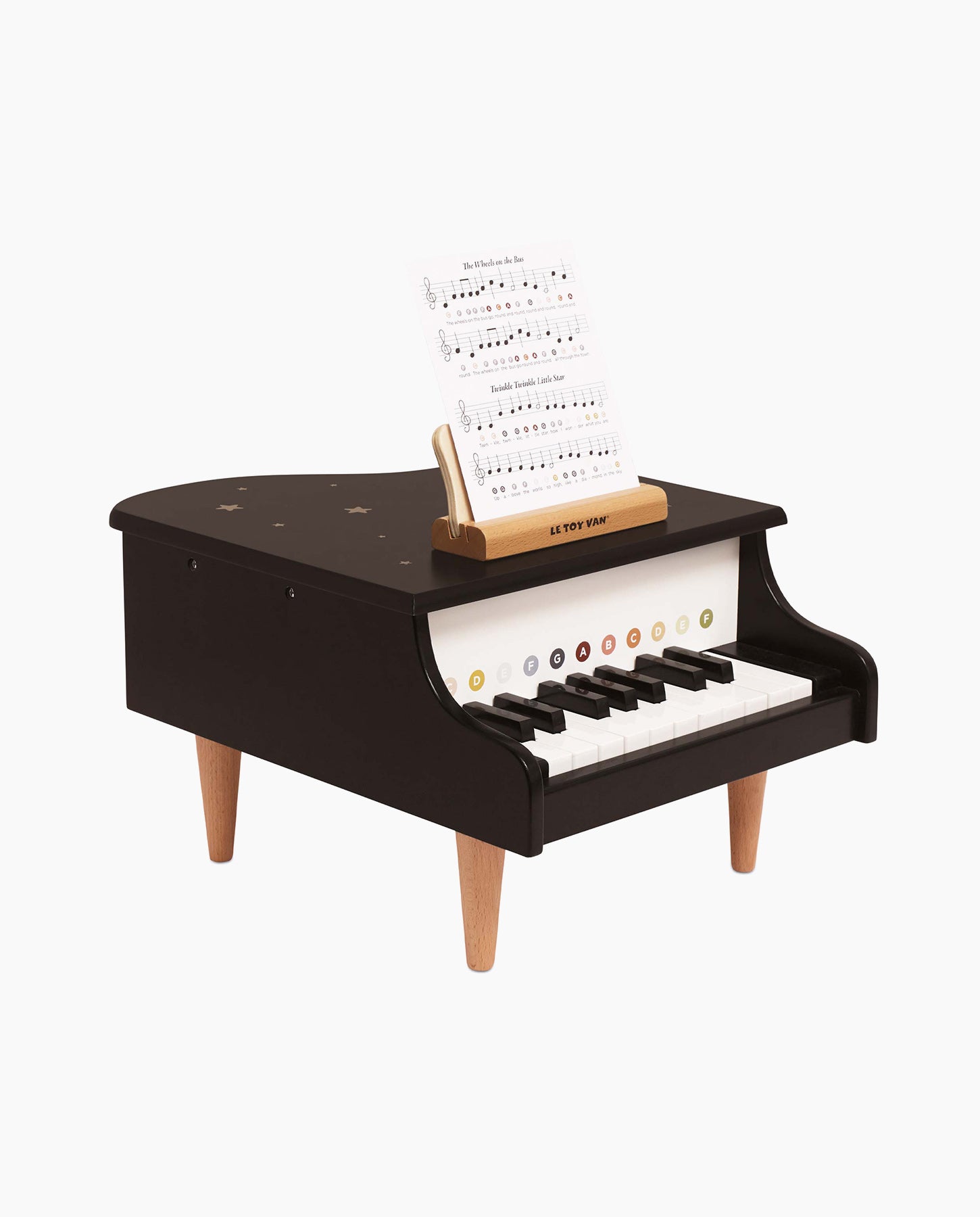 Pian din lemn, Le Toy Van, negru, 3 ani+