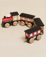 Trenulet de pasageri, Le Toy Van, Royal Express, din lemn, rosu