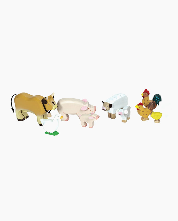 Set animalele de la ferma, Le Toy Van, din lemn