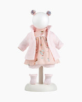 Imbracaminte Llorens, Papusi 33 cm, cu jacheta si rochita roz, 5 piese
