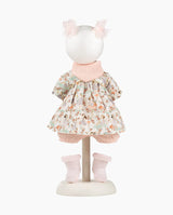 Imbracaminte Llorens, Papusi 38 cm, cu rochita crem, 5 piese
