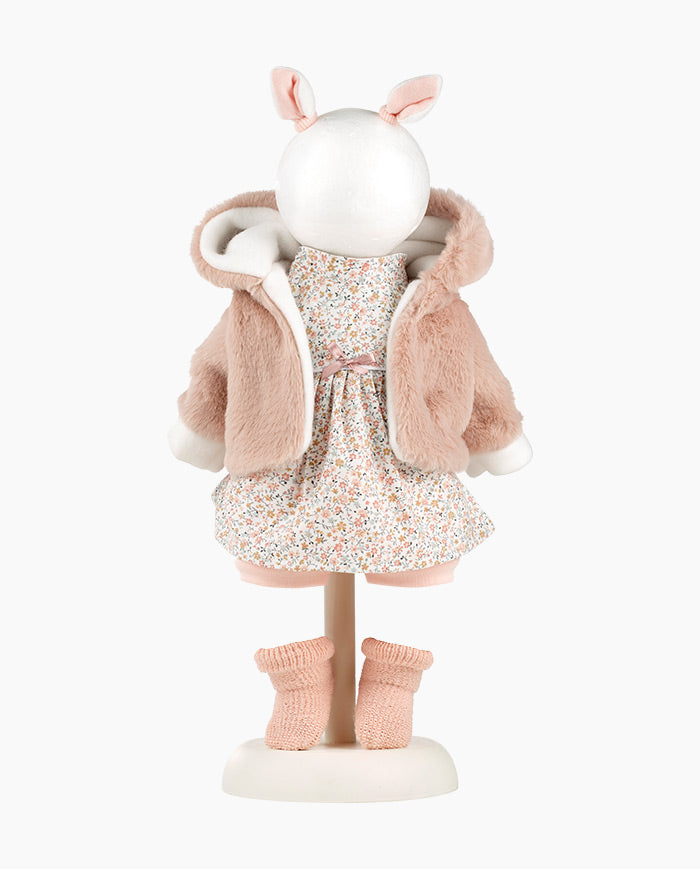 Imbracaminte Llorens, Papusi 42 cm, cu blanita si rochita, 5 piese
