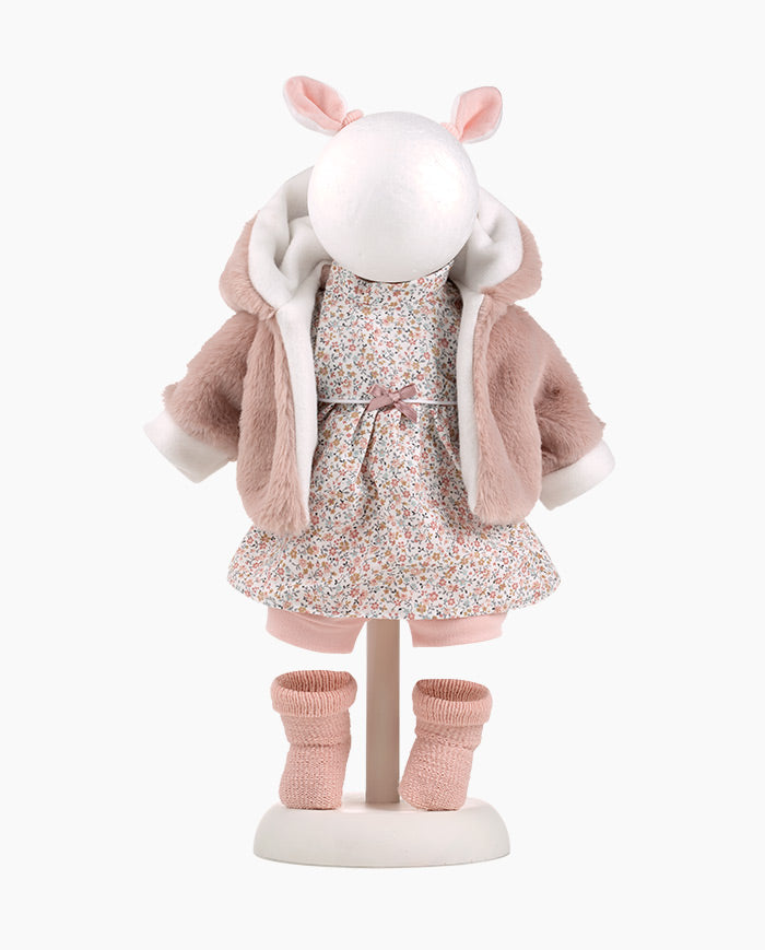 Imbracaminte Llorens, Papusi 42 cm, cu blanita si rochita, 5 piese