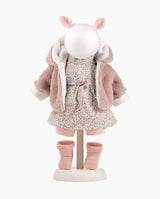 Imbracaminte Llorens, Papusi 42 cm, cu blanita si rochita, 5 piese