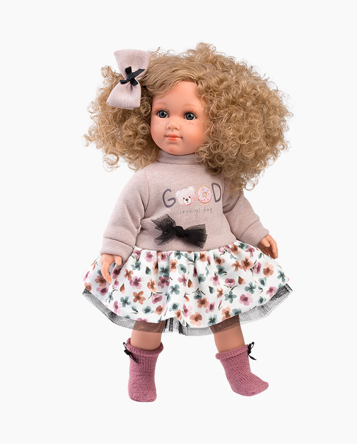 Imbracaminte Llorens, Papusi 35 cm, fustita si bentita neagra, 5 piese