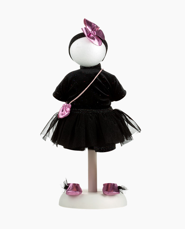 Imbracaminte Llorens, Papusi 35 cm, fustita neagra din tull, 6 piese