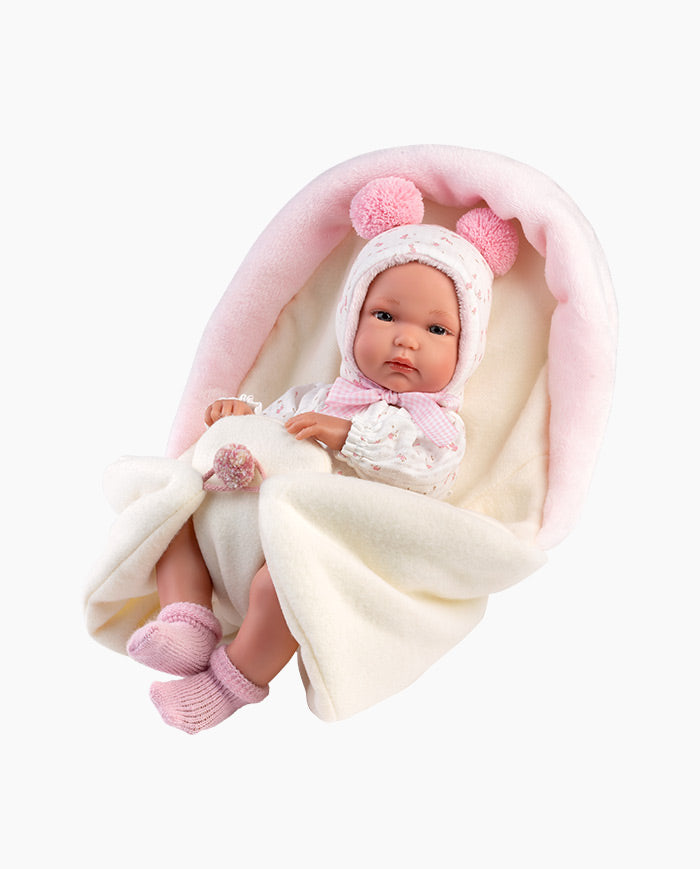Imbracaminte Llorens, Bebelusi 40 cm, cu saculet de dormit, 5 piese