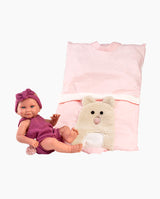 Imbracaminte Llorens, Bebelusi 40 cm, cu saculet de dormit soricel, 4 piese